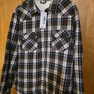 Plaid Button-Up Shirt